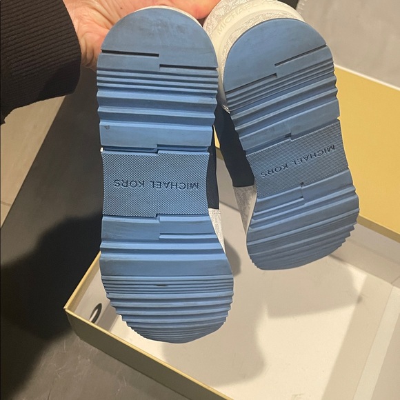 Michael Kors Blue and White Sneakers - Picture 6 of 11